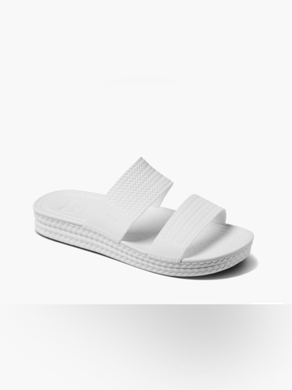 Reef Women's White Double-Strap Slide Sandal